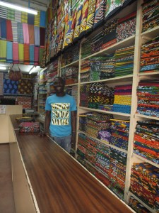 Fabrics galore on Biashara Street