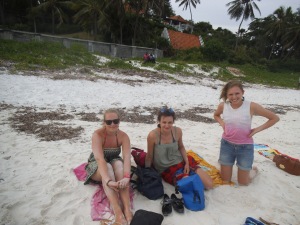 Jo, Holly and I at the beach